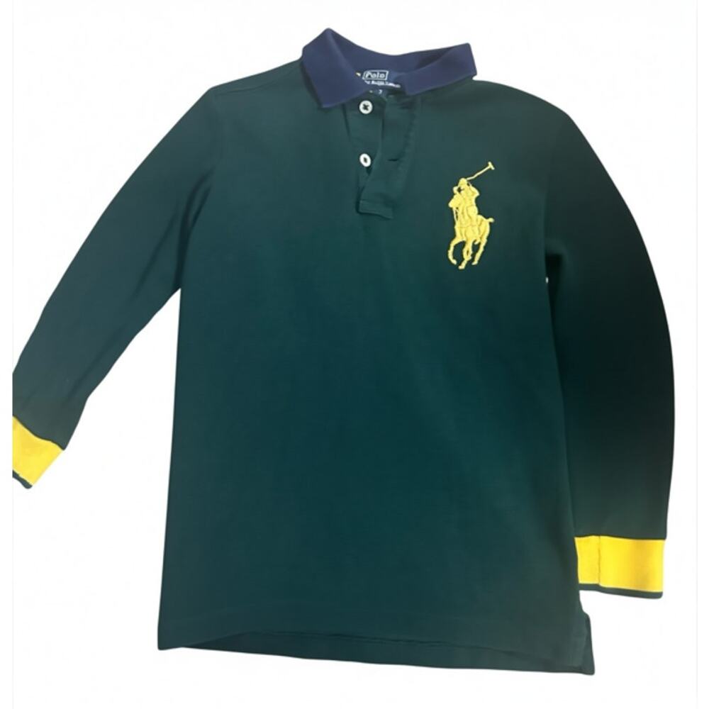 Polo Ralph Lauren Shirt Size 7 Green   Big Pony Polo